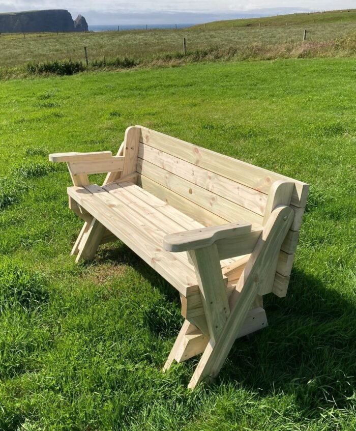Folding garden bench