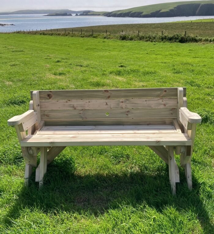 Folding garden bench - Image 4